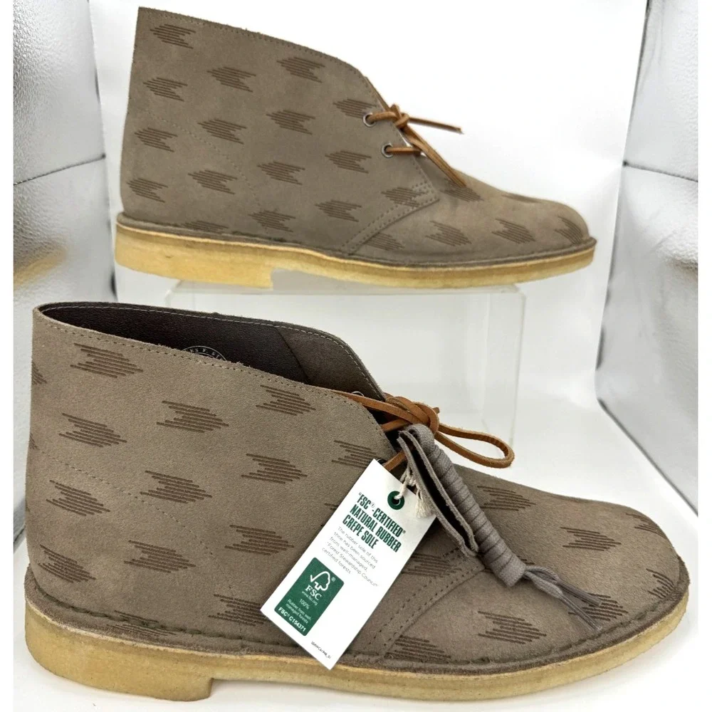 Clarks Original's Desert Boot Charles F. Stead Grey Suede Mens Sz 11.5 26165992